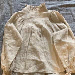 Dissh Linen Long Sleeve Top